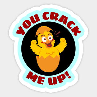 You Crack Me Up | Egg Pun Sticker